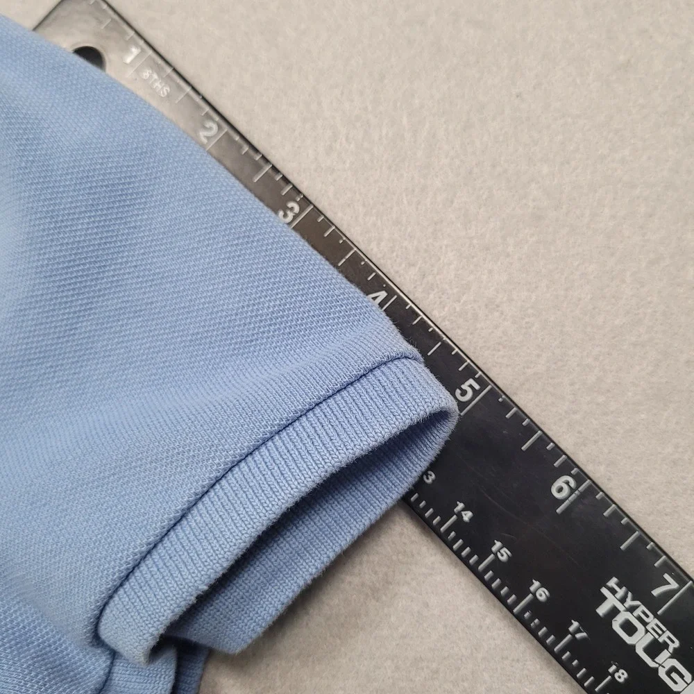 Polo Ralph Lauren Boys Light Blue Short Sleeve Mesh Polo Shirt Size L 12-14